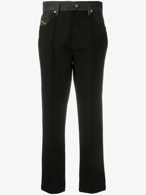 Diesel Hybrid Milano-Knit cropped jeans