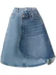 Image 1 of Diesel wraparound A-line denim skirt
