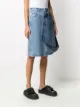 Diesel wraparound A-line denim skirt