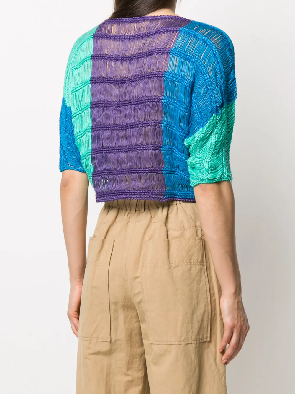 Alberta Ferretti Ruimvallende top Groen