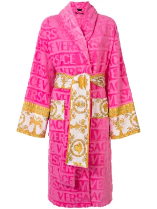 pink versace robe