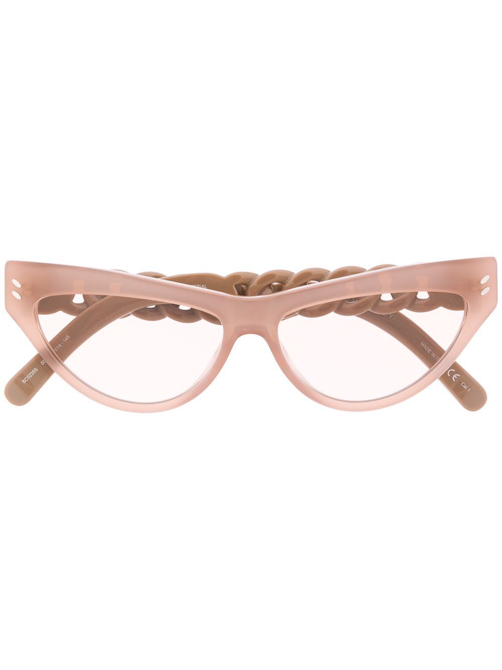 фото Stella mccartney eyewear солнцезащитные очки в оправе 'кошачий глаз' с цепочным декором