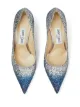 Jimmy Choo حذاء بكعب 85 ملم ´لوف´ بتأثير بجليتر