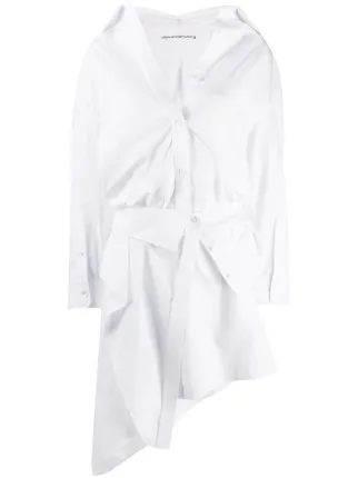 Alexander wang white shirt dress Clearance