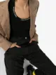Image 2 of alexanderwang.t logo embroidered scoop neck top