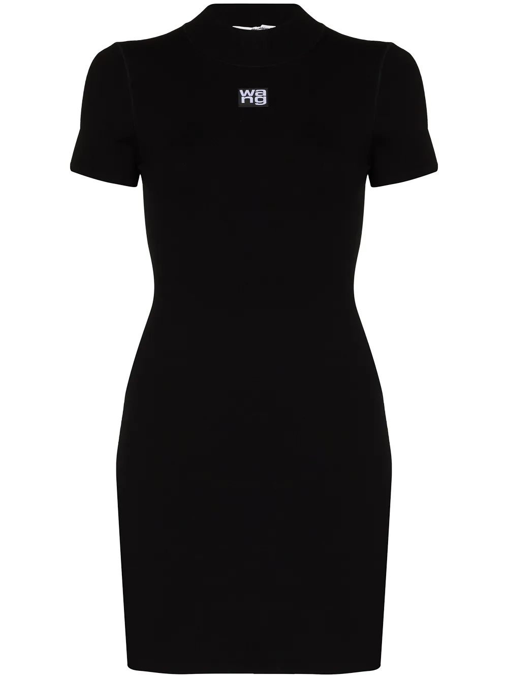 Alexander Wang logo-print Fitted Mini Dress - Farfetch