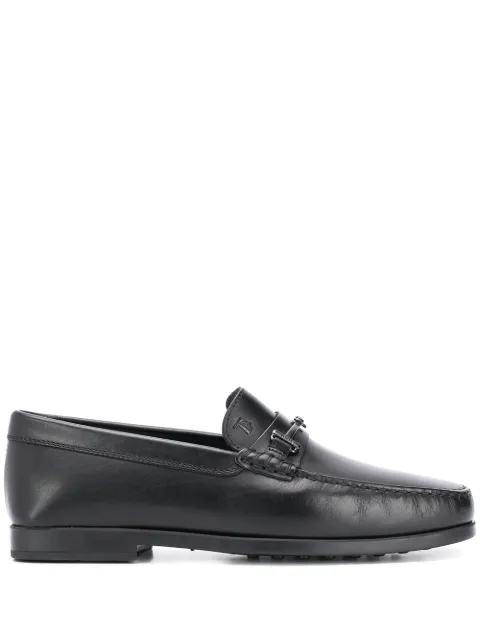 Tod's double T leather loafers