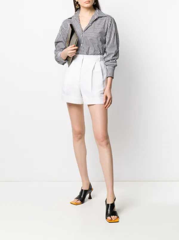 high waisted tailored shorts