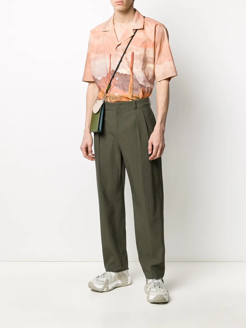 Image 2 of Valentino pleat detail tailored trousers