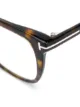 Tom Ford Eyewear Blue Block tortoiseshell square-frame glasses