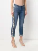 Stella McCartney Cropped-Jeans mit Logo-Streifen