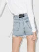 Alexander Wang high-waist raw-hem denim shorts