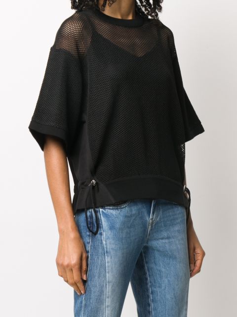 black panel shirt