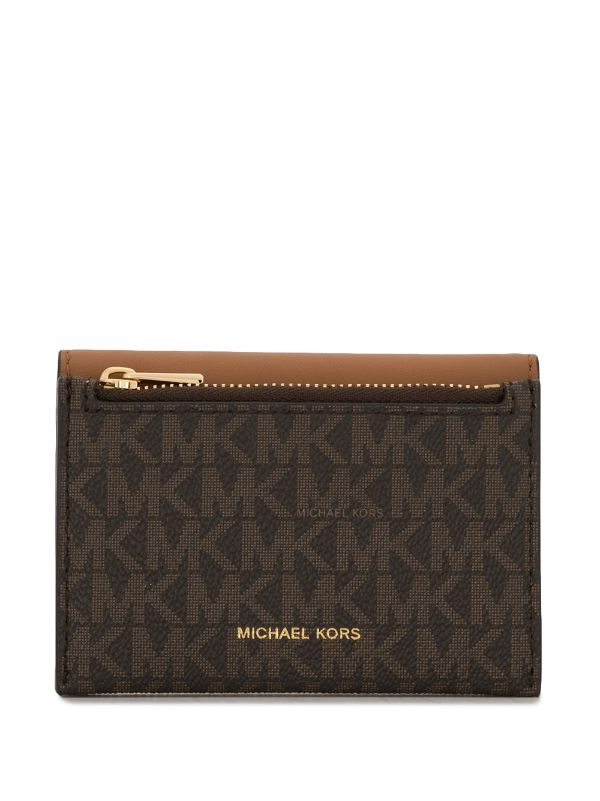 michael kors small logo and leather wallet