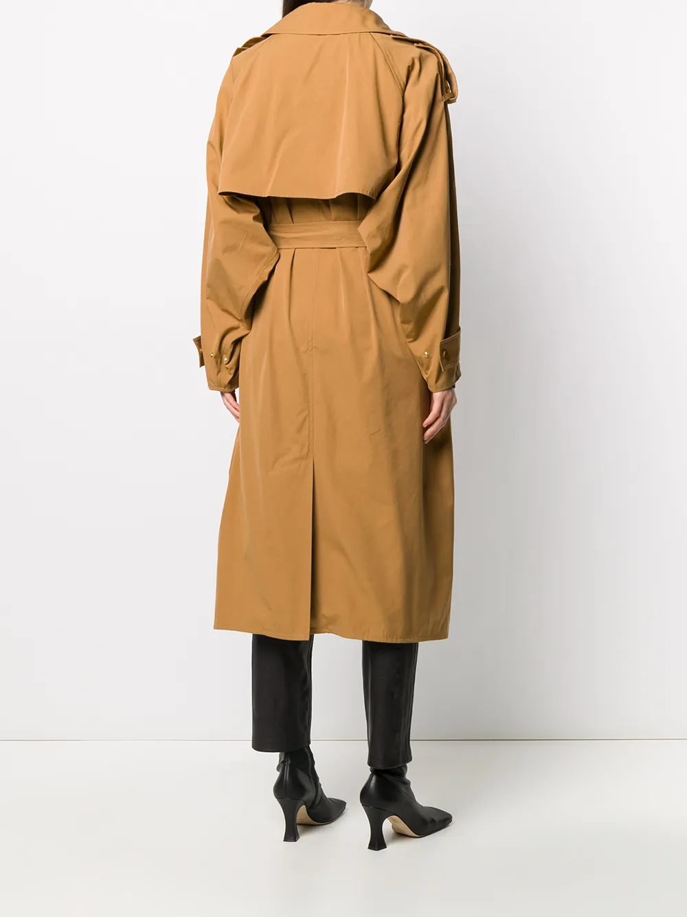 bottega veneta 三角形扣环长款风衣 图 4