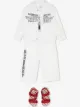 الصورة 2 من Burberry Kids جينز بطبعة شعار الماركة