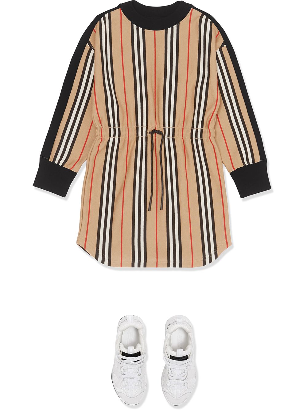 фото Burberry kids платье-свитер в полоску icon stripe