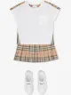 الصورة 2 من Burberry Kids تيشيرت مزين بخطوط