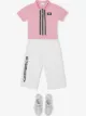 الصورة 2 من Burberry Kids قميص بولو بخطوط مونوغرام