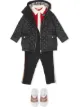 الصورة 2 من Burberry Kids معطف مبطن بغطاء رأس