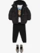 الصورة 1 من Burberry Kids معطف منفوخ بغطاء رأس قابل للفصل