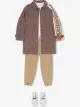 الصورة 2 من Burberry Kids فستان كاروهات مزين بشعار