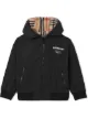 الصورة 1 من Burberry Kids جاكيت بغطاء رأس ووجهين