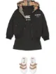 Burberry Kids جاكيت بغطاء رأس ووجهين