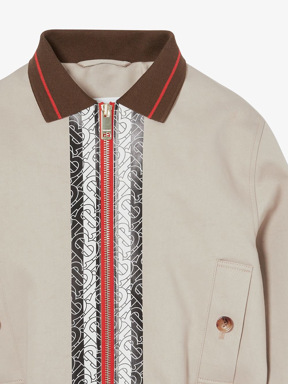 фото Burberry kids куртка harrington с монограммой