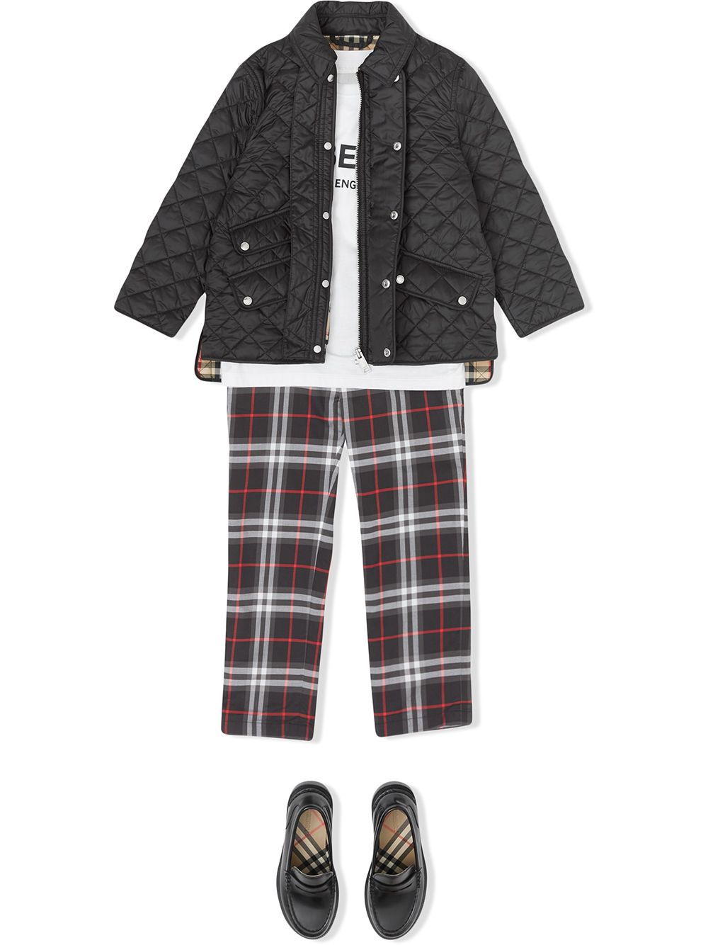 фото Burberry kids стеганая куртка