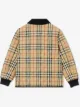 Burberry Kids جاكيت كاروهات مخمل مضلّع