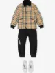 الصورة 2 من Burberry Kids جاكيت كاروهات مخمل مضلّع