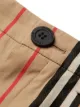 Burberry Kids شورت تشينو مخطط
