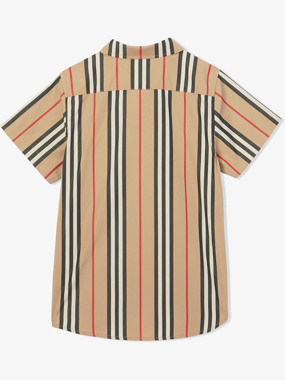 фото Burberry kids поплиновая рубашка в полоску icon stripe