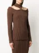 Christopher Kane speckled cut-out jumper