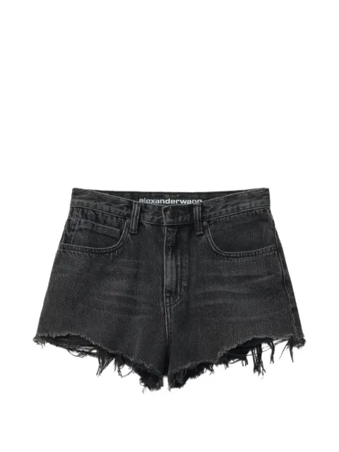 Alexander Wang Ausgefranste Jeans-Shorts