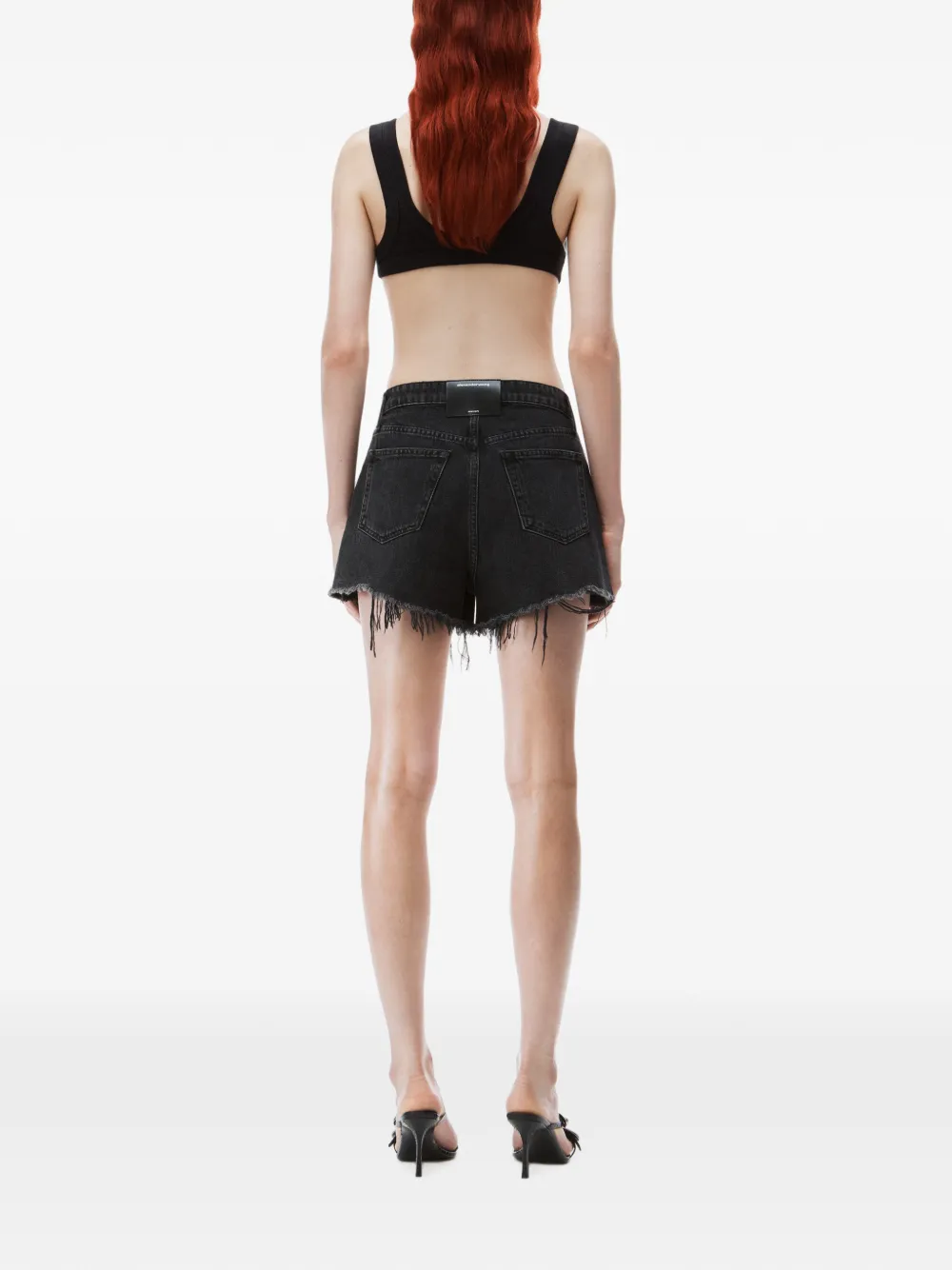 【お値下げ】Alexander Wang カットオフエッジ デニムショートパンツ Alexander Wang カットオフエッジ デニムショートパンツ 通販 - FARFETCH