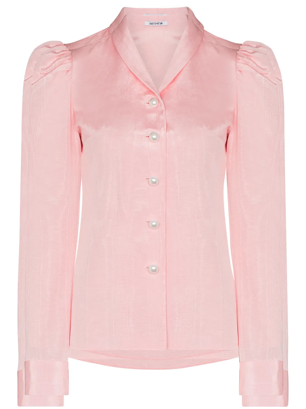 Batsheva блузка Suffrage из ткани муар с длинными рукавами