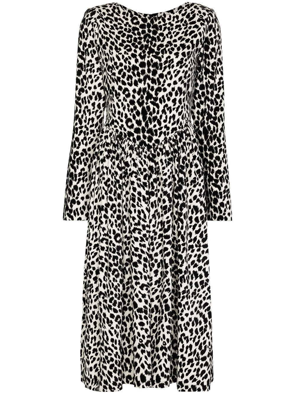 фото Batsheva leopard-print midi dress