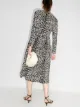 Batsheva leopard-print midi dress