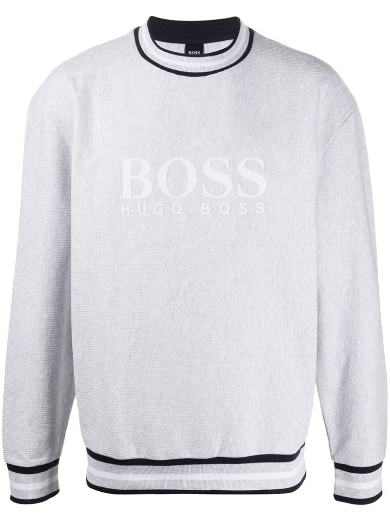 Hugo Boss Crewneck Sweatshirt In Grey