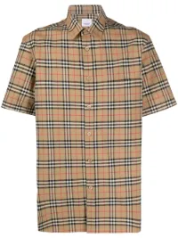 burberry check short sleeve shirt