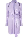 TOM FORD sequin tie waist dress - Purple