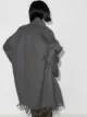 Salvatore Ferragamo oversized fringe hem cardigan