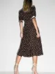 Alessandra Rich polka-dot ruffled midi dress