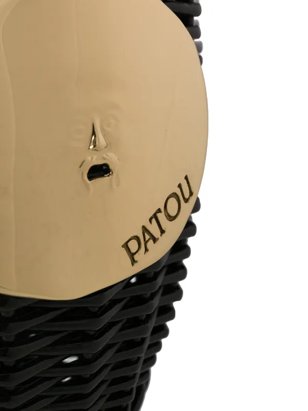 Patou Wicker Bucket Bag | Black | FARFETCH