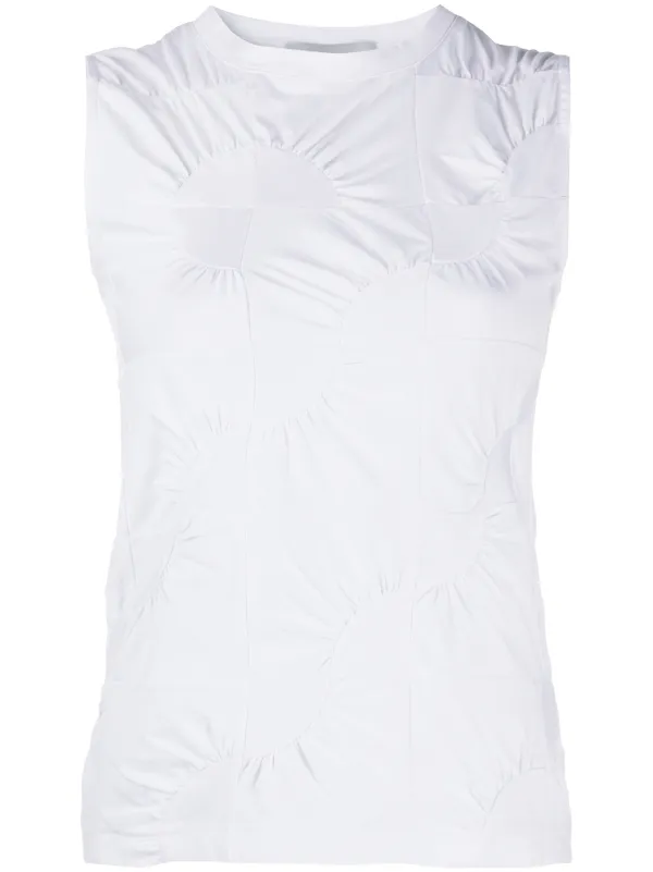Coperni Gathered Detail Vest in White