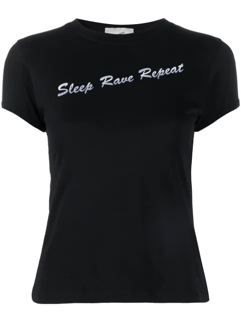 Coperni slogan print fitted T-shirt