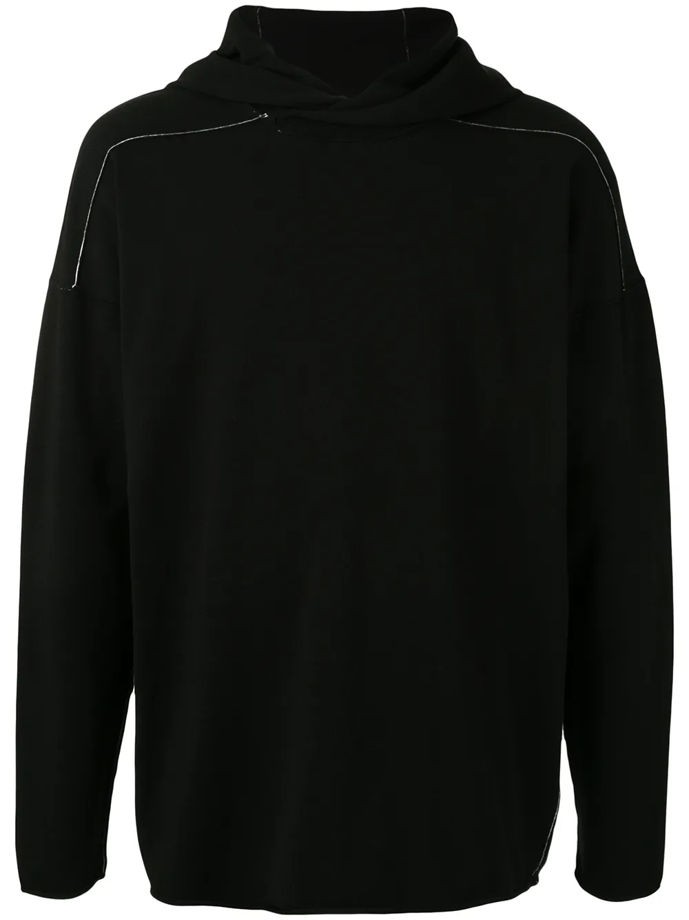 Isabel Benenato sudadera con costuras en contraste | negro | Image 1