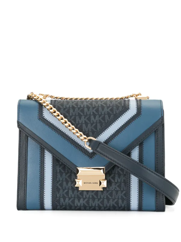 michael kors whitney satchel blue